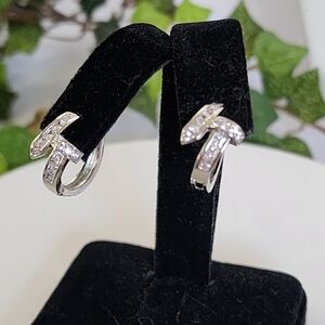 Stainless Steel Huggie Hoop Earrings Nail Ring Design